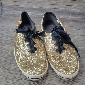 Keds Women's Gold Glitter Sneakers